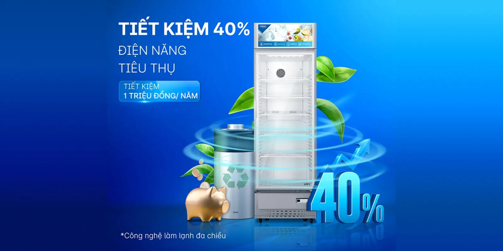 Tủ mát Aqua 1 cánh 215L AQS-AF340N